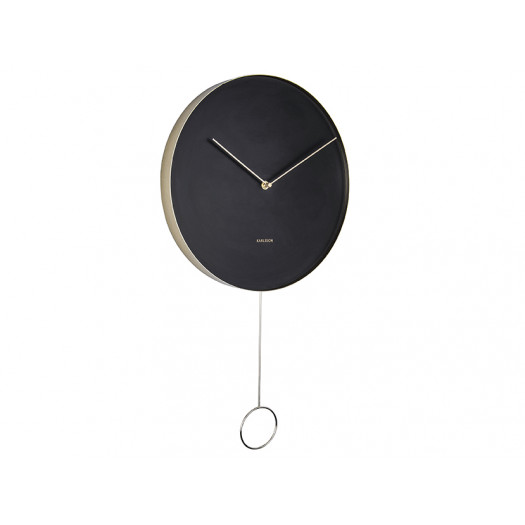 Karlsson pendulum metal black 34 cm