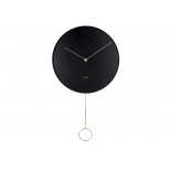 Karlsson pendulum metal black 34 cm