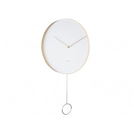 Karlsson pendulum metal white 34 cm