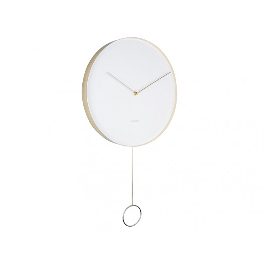 Karlsson pendulum metal white 34 cm