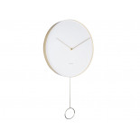 Karlsson pendulum metal white 34 cm