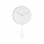 Karlsson pendulum metal white 34 cm