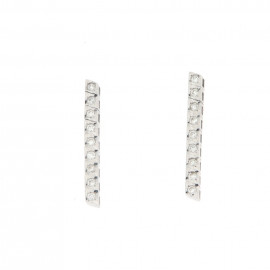Mirco visconti orecchini pendenti 9 pietre 0,16 ct