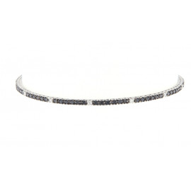 Mirco visconti bracciale tennis con brillanti bianchi e neri 1,28 ct