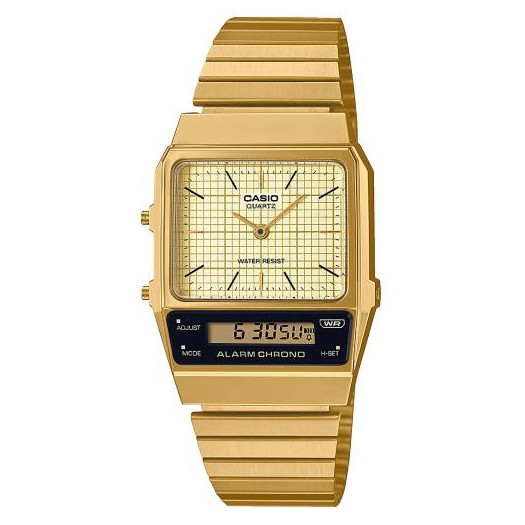 Casio vintage ana-digi gold aq-800eg-9aef