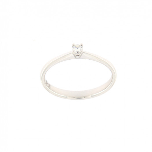 Mirco visconti anello solitario a calice 0,08 ct