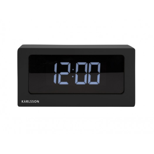 Karlsson boxed led alarm clock black 25 cm