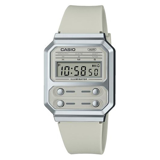 Casio vintage edgy grey a100wef-8aef