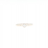 Di.fi anello solitario con contorno 0,15 ct