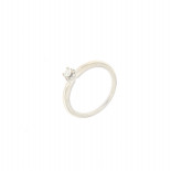 Di.fi anello solitario con contorno 0,15 ct