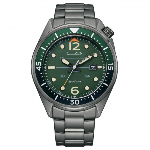 Citizen of seaplane green aw1717-81x