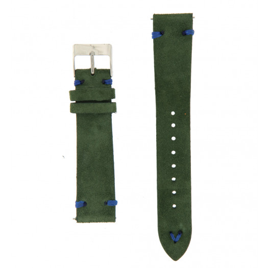 Om cinturino in pelle scamosciata verde 20 mm Om cinturino in pelle scamosciata verde 20 mm