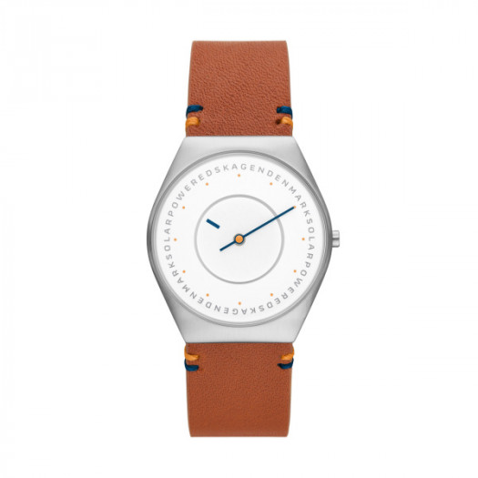 Skagen grenen solar disc brown