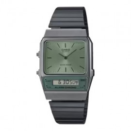 Casio vintage ana- digi green aq-800ecgg-3aef