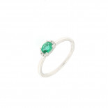Mirco visconti anello simply con smeraldo e brillanti