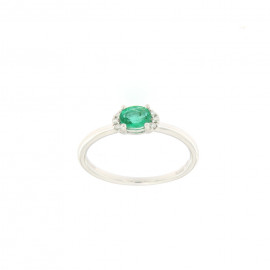 Mirco visconti anello simply con smeraldo e brillanti