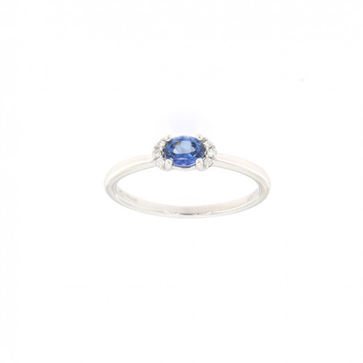 Mirco visconti anello simply con zaffiro blu e brillanti