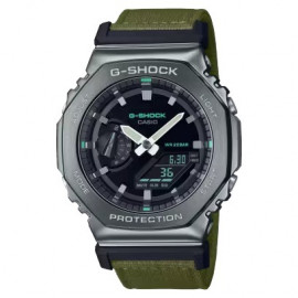 Casio g-shock metal covered kaki gm-2100cb-3aer