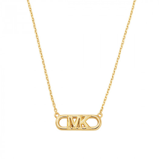 Michael kors jewels girocollo link in argento dorato