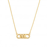 Michael kors jewels girocollo link in argento dorato