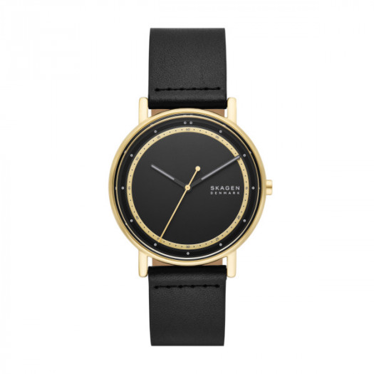 Skagen signatur black & gold t