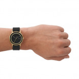 Skagen signatur black & gold t