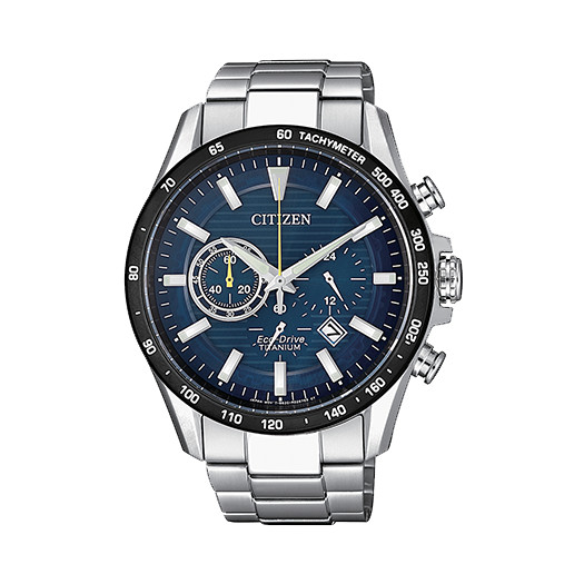 Citizen super titanium crono 4444 blu ca4444-82l