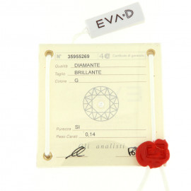 Eva-d blister con brillantino 0,14 ct