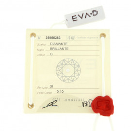 Eva-d blister con brillantino 0,10 ct