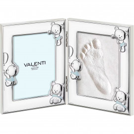 Valenti cornice bimbo doppia impronte 9x13 cm