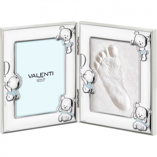 Valenti cornice bimbo doppia impronte 9x13 cm