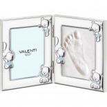 Valenti cornice bimbo doppia impronte 9x13 cm