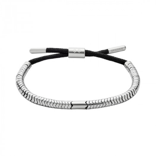 Skagen jewels bracciale snake pelle 