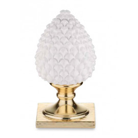 Valenti pigna bianca base dorata 13 cm