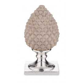 Valenti pigna tortora base argento 13 cm