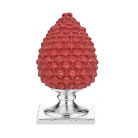 Valenti pigna rossa base argento 13 cm