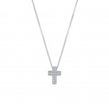 Mirco visconti girocollo con croce pavè 0,14 ct