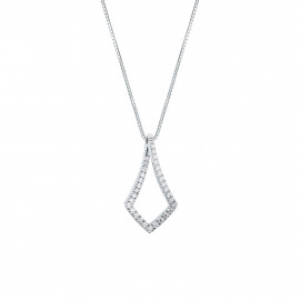 Mirco visconti girocollo prisma con brillanti 0,24 ct