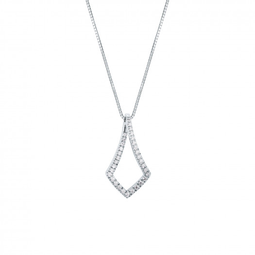 Mirco visconti girocollo prisma con brillanti 0,24 ct