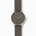Skagen signatur charcoal pelle