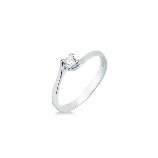 Mirco visconti anello solitario valentine 0,14 ct