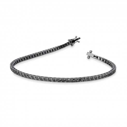 Mirco visconti bracciale tennis lapidato con brillanti neri 1,04 ct