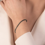 Mirco visconti bracciale tennis lapidato con brillanti neri 1,04 ct