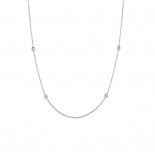 Mirco visconti girocollo in oro bianco con 4 brillanti 0,25 ct