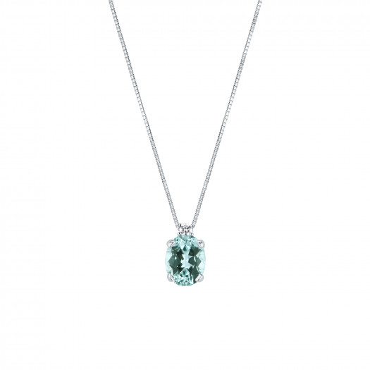 Mirco visconti girocollo con acquamarina e brillanti