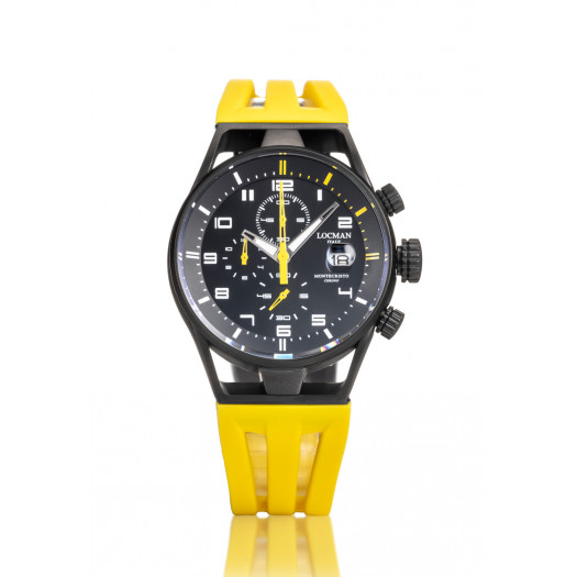 Locman montecristo 41 mm crono giallo