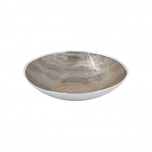 Greggio centrotavola argento e oro 27 cm