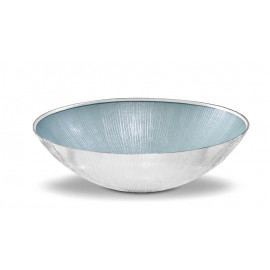 Dogale fruttiera aurea tonda azzurro 32 cm