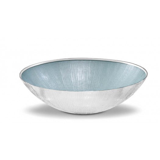 Greggio fruttiera aurea tonda azzurro 32 cm