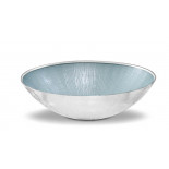 Greggio fruttiera aurea tonda azzurro 32 cm